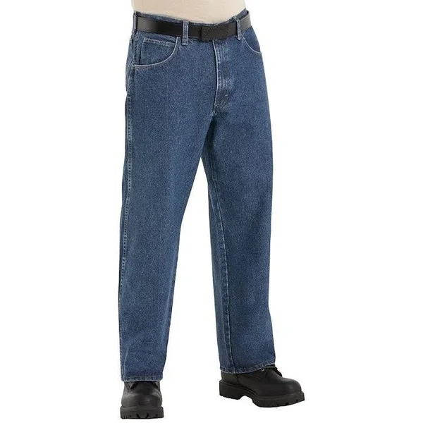 Excel FR Loose Fit Stone Washed Denim Jeans - 14.75 oz. HRC2 Size 28 Waist x 33 Inseam - All Seasons Uniforms