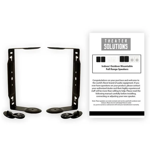 Theater Solutions TS425ODB 2-way Outdoor Speakers - Pair - Black