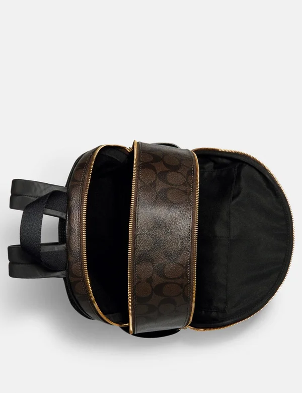 Coach Women's Large Court Backpack in Signature Canvas - Im/Brown Black