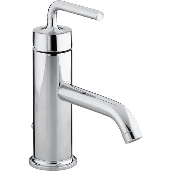 Kohler K-14402-4A-CP Polished Chrome Purist Single Control Bathroom Faucet with Straight Lever Handle