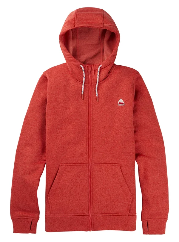 Burton Women's Oak Full-Zip Fleece, Cranberry Heather, XL