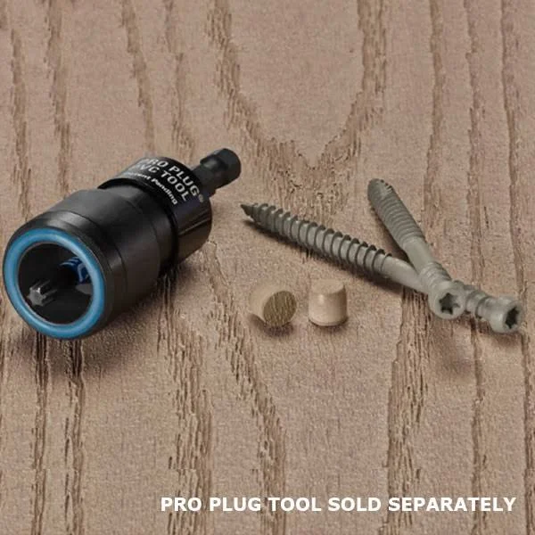 Starborn Industries Inc Pro Plug System for Fiberon Decking-Epoxy Coated Carbon Steel-300 Sq ft - 700 Lin ft-Sandstone