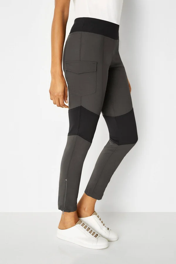 Contrast Panel Legging, Anatomie Navy with Black, Xs