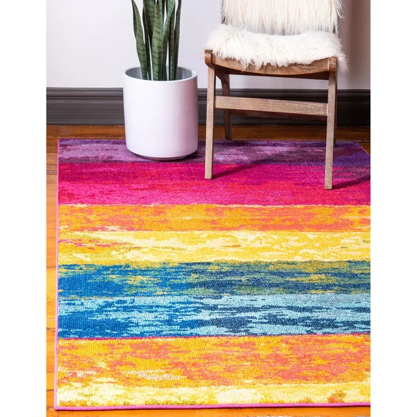 Unique Loom Milan Estrella Area Rug - Multi - 9& x 12&