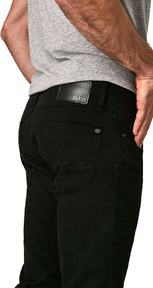 Mavi Men's Zach Straight Leg in Black Williamsburg, Men's Jeans