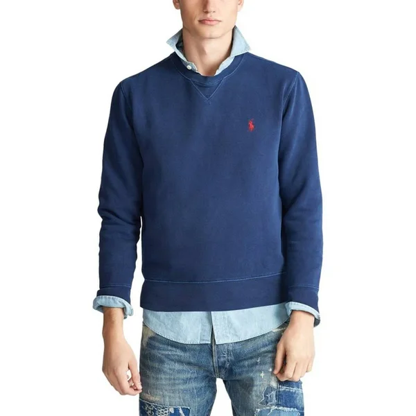 Polo Ralph Lauren Men's Garment Dyed Sweatshirt - Cruise Navy - M