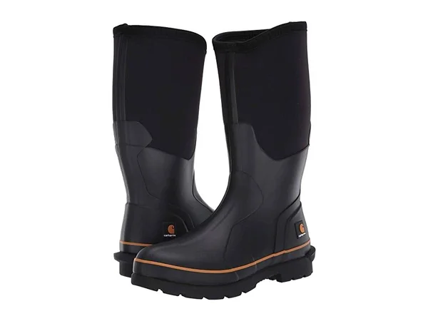 Carhartt Men's 15 inch Waterproof Rubber Boot (10.5 Black)