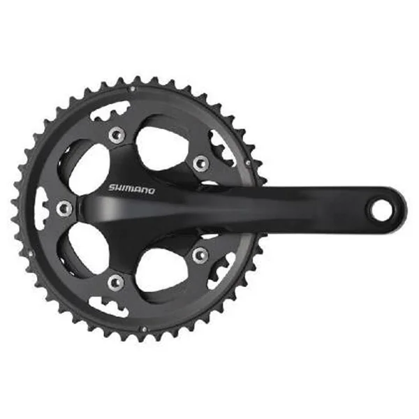 Shimano CX50 10-Speed Double Road Bicycle Crank Set - FC-CX50 (Black - 175 x 36/46)