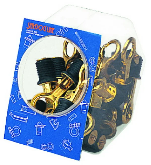Sea-Dog 520070-5 Brass Snap Handle Drain Plug, 1 inch W/O Chain, 25 PC Display