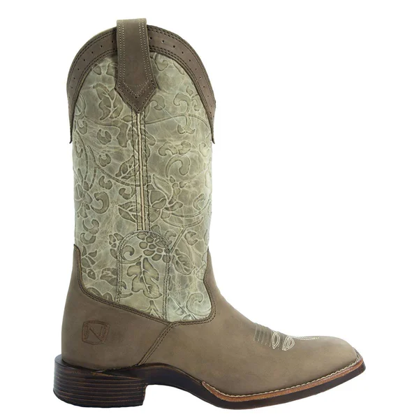 Noble Outfitters Women's All-Around Square Toe Floral Embossed Boot