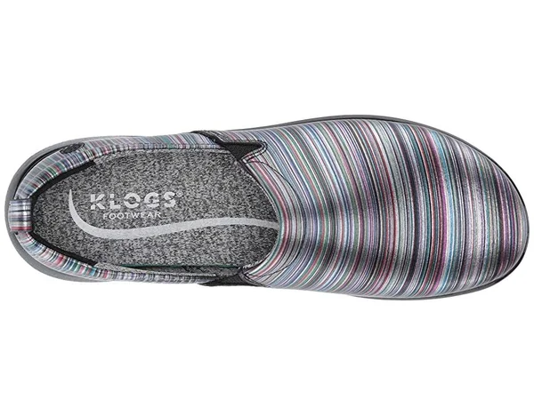 Klogs Women's Leena Slip On, Size: 9.5, Blurred Line/Black Os Leather
