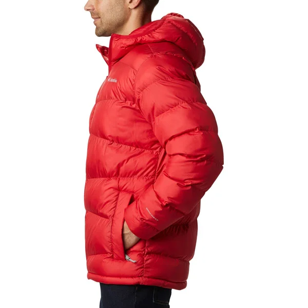 Columbia Men's Fivemile Butte Hooded Jacket - Medium, Mountain Red