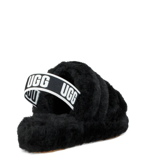 Ugg Women's Fluff Yeah Slide Goat, 6