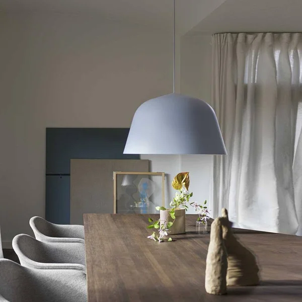 Muuto Ambit Pendant Lamp, Light Blue Ambit, Large: 15.7x22 Dia Light Blue Ambit - [Pendants]