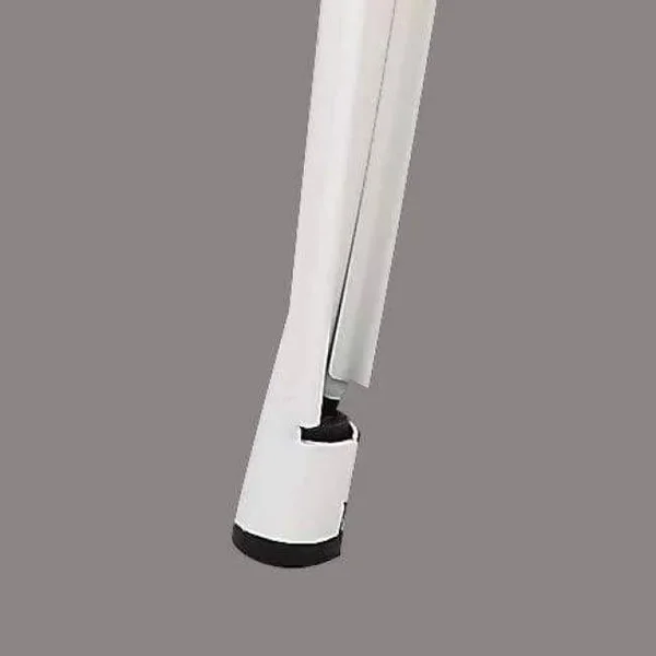 Backless Distressed Metal Barstool - White 24 -Inch, Set of 2