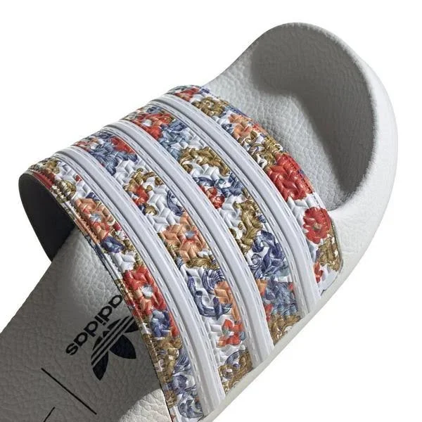 Adidas Adilette White Women's Slide Shoes - Size: 8