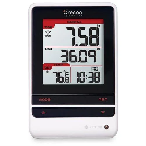 Oregon RGR202 Rain Gauge W Thermometer
