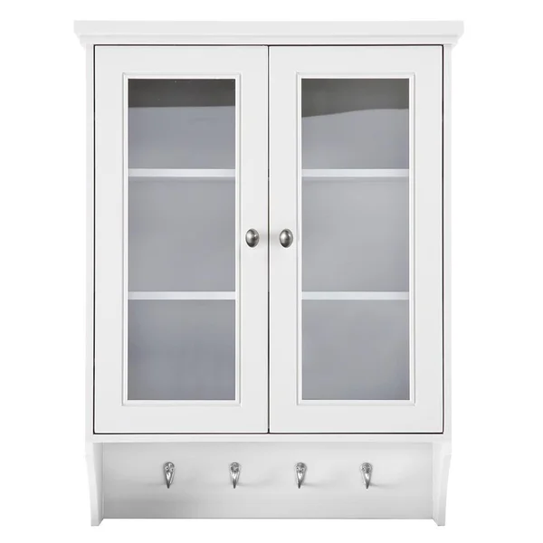 Foremost Gazette 23-1/2 in. W Wall Cabinet in White with Glass Door
