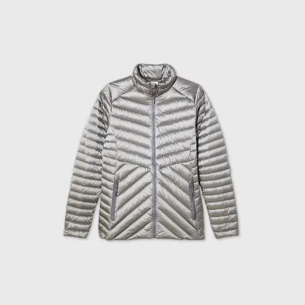 Women's Packable Down Puffer Jacket - All in Motion Silver XXL