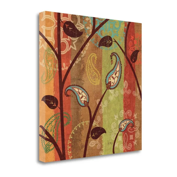 Tangletown Fine Art Paisley Garden I by Veronique Charron