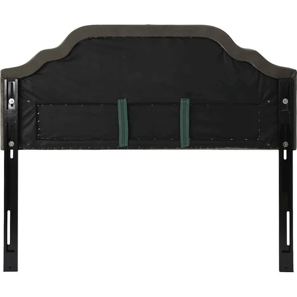 Noble House - Lancaster 62x22 Full-Size/Queen Upholstered Headboard - Gray/Black
