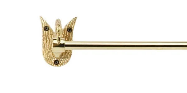 Phylrich Towel Bar 30x22 Swan - Polished Gold Antiqued KS7525D