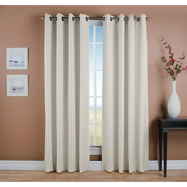 Porch & den Peete Grasscloth Grommet Panel