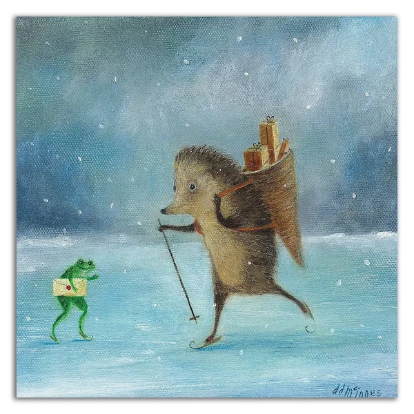 Tangletown Fine Art 24x22 x 24x22 Julemanden by DD McInnes Print on Canvas