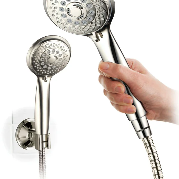 AquaSpa 30-Setting Ultra-Luxury 3 Way ShowerHead/Handheld Shower Combo with Insta-Mount Wall Bracket
