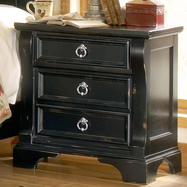 America Woodcrafters Heirloom Nightstand - Black