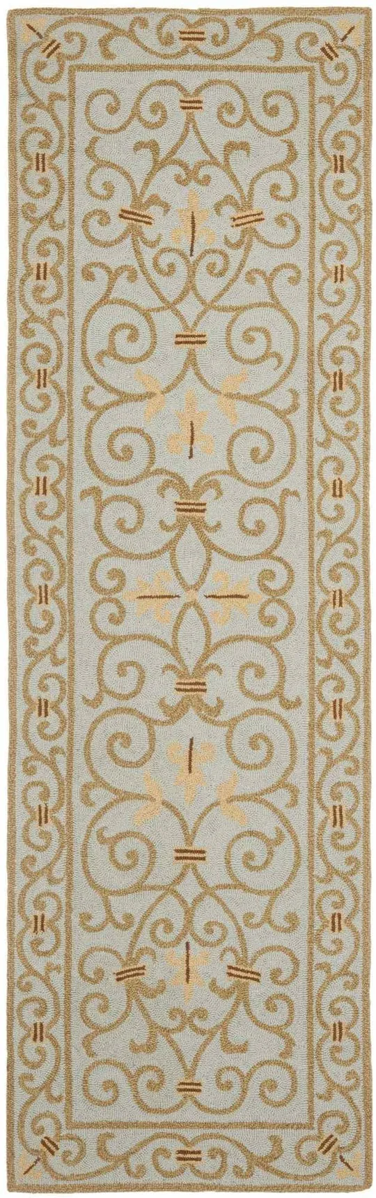 Safavieh Chelsea HK11L Light Blue Rug 2&6x22 x 10& Runner
