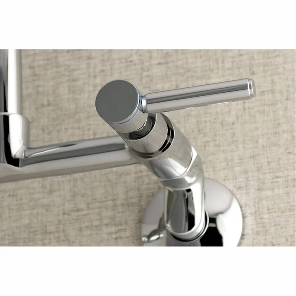 Kingston Brass KS813ORB Concord 8x22 Adjustable Center Wall Mount Kitchen Faucet, Oil Rubbed Bronze