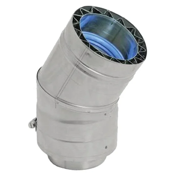 Duravent W2-3014 30 Degree Double Wall Elbow for 14 inch Inner Diameter Vent Pipe from The - Silver