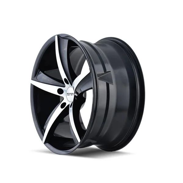 Touren Tr72 Gloss Black/Machined Face 17x7.5 5-114.3 40mm 72.62Mm