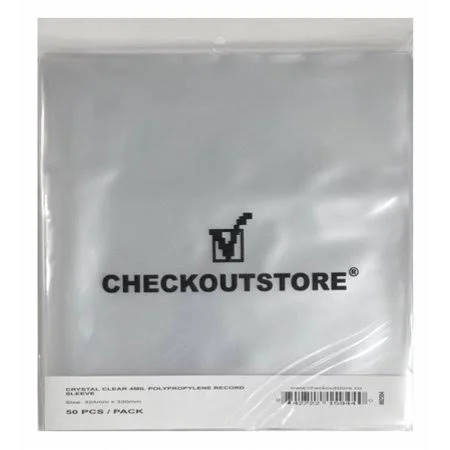 CheckOutStore Crystal Clear Plastic OPP for 12x22 Vinyl 33 RPM Records 4 Mil (Outer sleeves) 1000