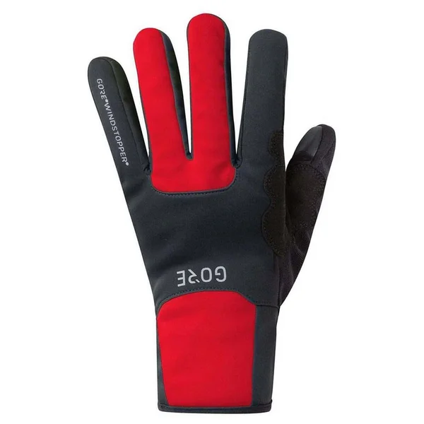Gore Wear M Thermo Windstopper Black-Red Gloves