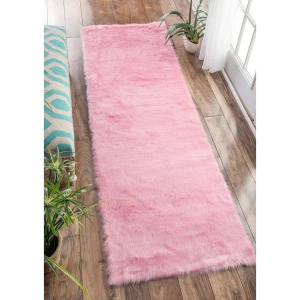 nuLOOM Cloud Shag Rug - 2& 6x22 x 8&, Pink