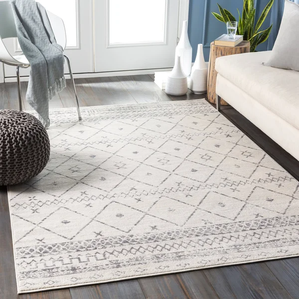 Artistic Weavers Pau Light Gray 5 ft. 3 in. x 7 ft. 1 in. Area Rug