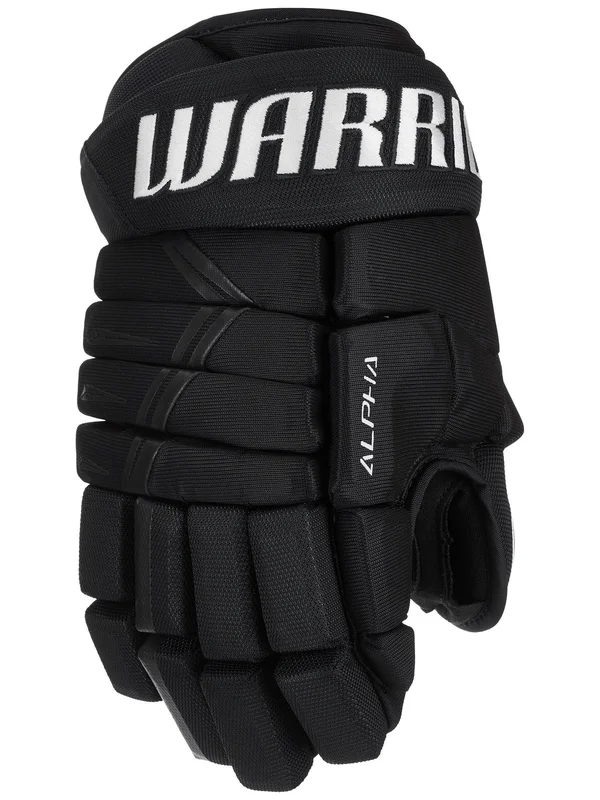 Warrior Alpha DX3 Junior Hockey Gloves - Nylon in Black Size 11in