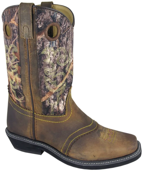 Smoky Mountain Pawnee Boots - Brown Oil Distress/TrueTimber Camo