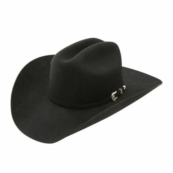 Stetson Oak Ridge 3X Wool Felt Cowboy Hat - Black - 6 3/4