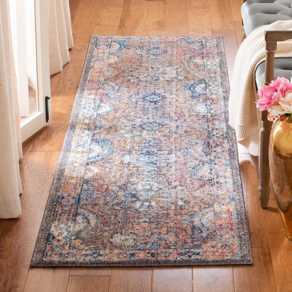 Safavieh 4& x 6& Bristol BTL340A Dark Grey - Blue Rug