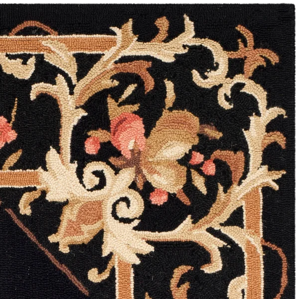 Safavieh Chelsea Black 8 ft. x 8 ft. Round Area Rug