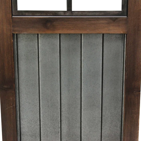 FirsTime & Co. 12 in. x 1 in. x 31.5 in. Metal Black Willow Farmhouse Window Wall Plaque 2-Piece Set