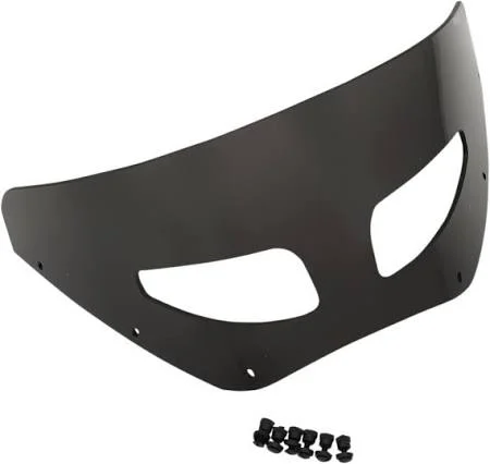 Memphis Shades MEP87310 Vented Windshield for Road Warrior Fairing - 23cm . - Dark Black Smoke