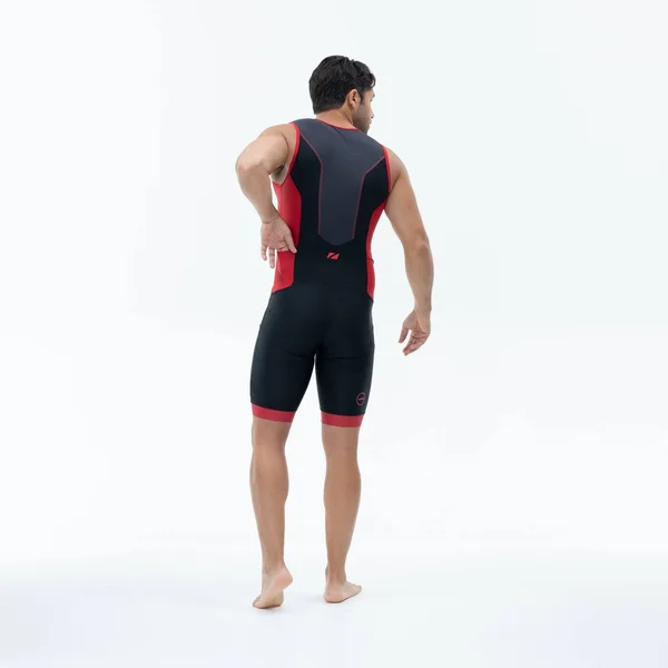 Zone3 Men's AquaFlo Plus Tri Suit - 2020 - M - Black/Red