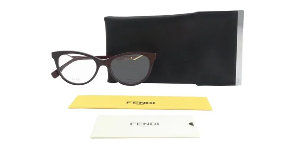 Fendi FF 0201 Eyeglasses - 05BR-PLUM Burg