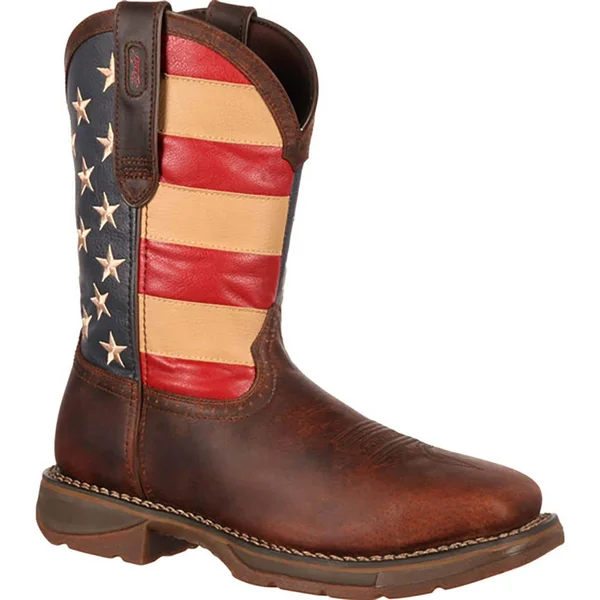 Rebel by Durango Men's Flag Steel Toe Western Boots