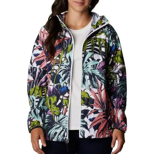 Columbia Women's Side Hill Printed Windbreaker, XL, Multi