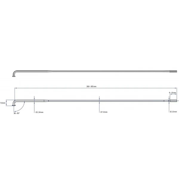 DT Swiss Alpine III Silver Spokes - 13, 15, 14 G \x3d 2.34, 1.8, 2 mm